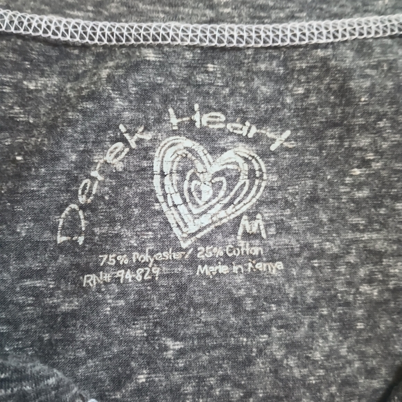 Derek Heart Womens Y2K Henley Top Medium Gray Burnout Fitted Layers Skater - Picture 5 of 8